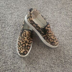 Sam Edelman Animal Print Slip-On Loafers